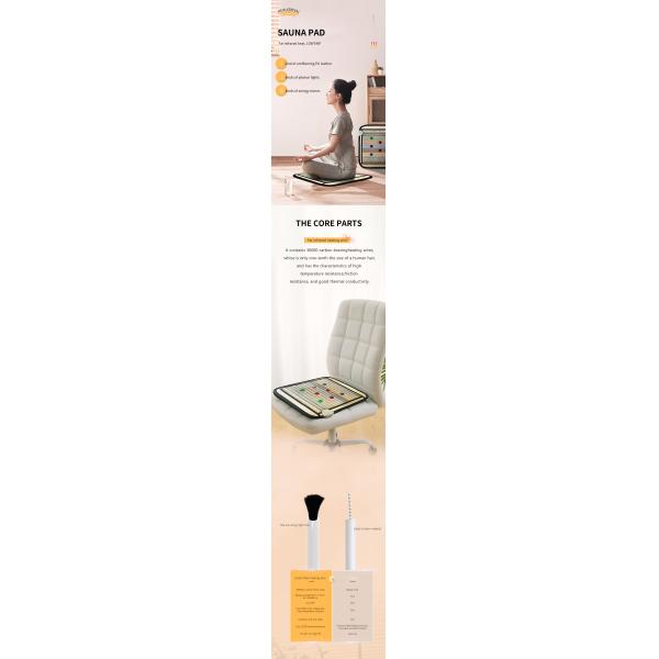 Stones Far Infrared Amethyst Mat FIR PEMF Photon Jade Tourmaline Heating Pad