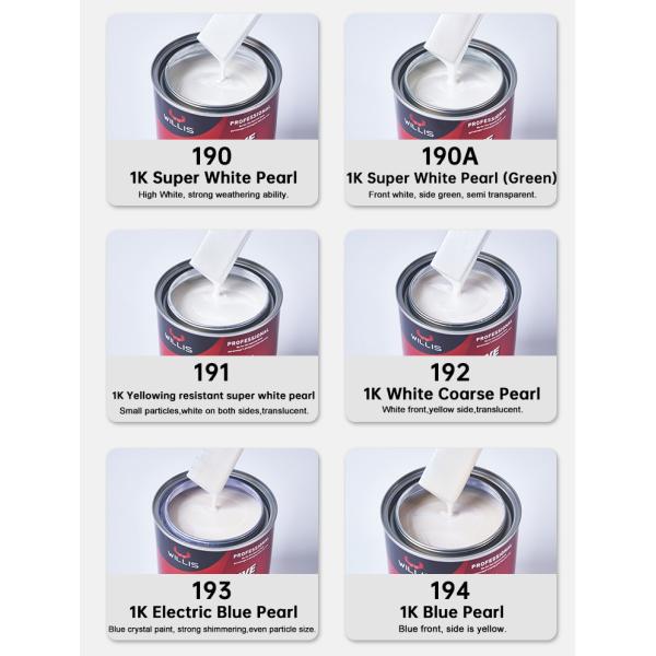 Acrylic Pearlescent Car Paint High Color Saturation 1K Fine Red Pearl Metallic Car Paint Automotive Thinner