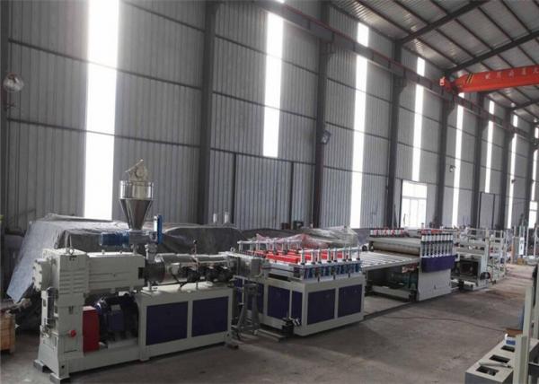 Quality 380V 50HZ WPC Board Production Line For Furniture 1 Year Warranty for sale