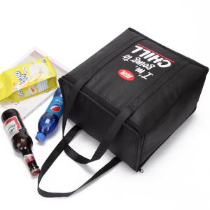 Waterproof Custom Black Non Woven School Lunch Cooler Bag