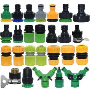 China Garden Water Hose Tap Connector Plastic Quick Hose Adaptor Accessories 1/2 inch 3/4 inch on sale