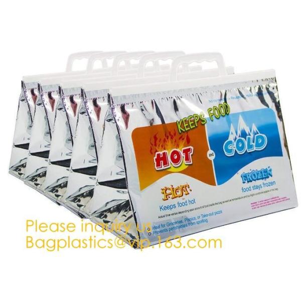 Manufacturer customized portable student instant bag aluminum foil thermal insulation small round food delivery cooler b