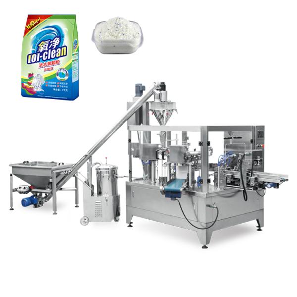 Coffee Powder Doypack Sealing Zipper Premade Bag Packaging Machine 5.5KW PP PE