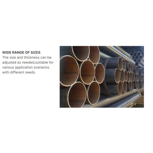 API 5L Large Diameter Welded Steel Pipes High Precision Welded Round Steel Tube