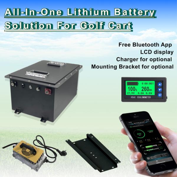 51.2V 105Ah Golf Carts LiFePO4 Battery integrated BMS 48v Lifepo4 Golf Cart Battery