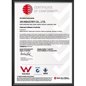 JM INDUSTRY CO., LTD Certifications