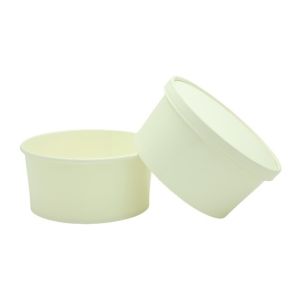 Buy cheap White Paper Ice Cream Cups Disposable Dessert Bowls 20 Ounce for Hot or Cold from wholesalers