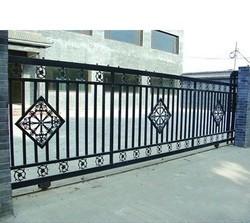 China Exterior Wrought Iron Fences And Gates Rodent Proof Courtyard Entry Gates wholesale
