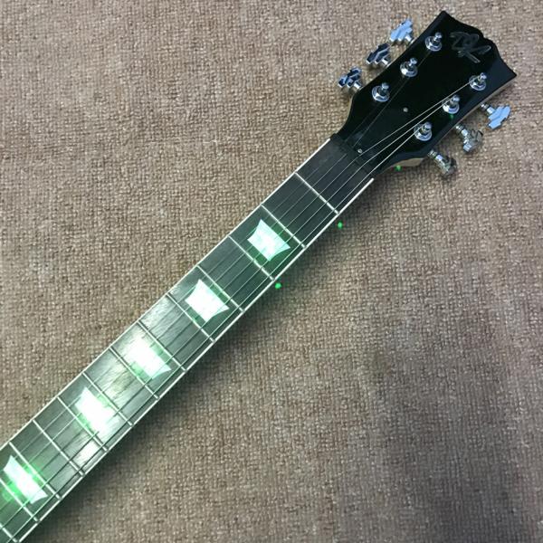 High quality LED light acrylic electric guitar, free shipping
