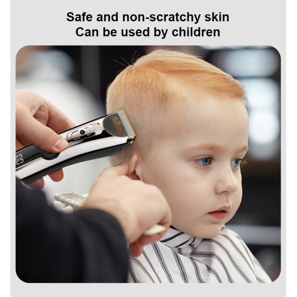 2200mAh Electric Hair Trimmer , 100v-240v Waterproof Clippers Rechargeable