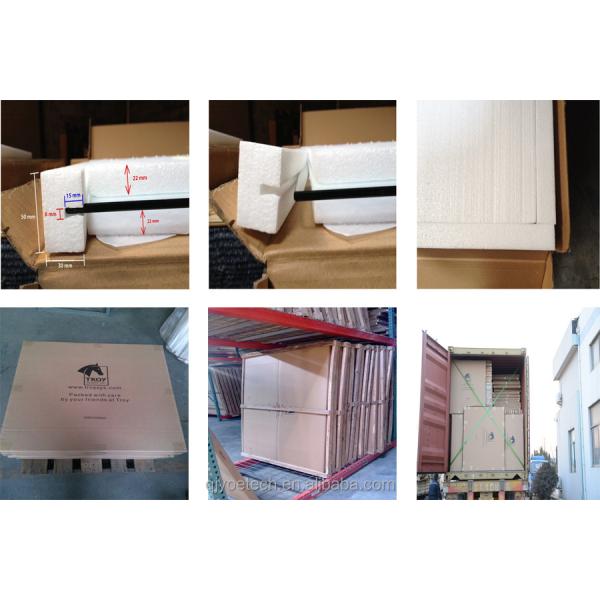 Modern Design 3/8 Inch Tempered Glass Double Sliding Doors for Commercial Buildings