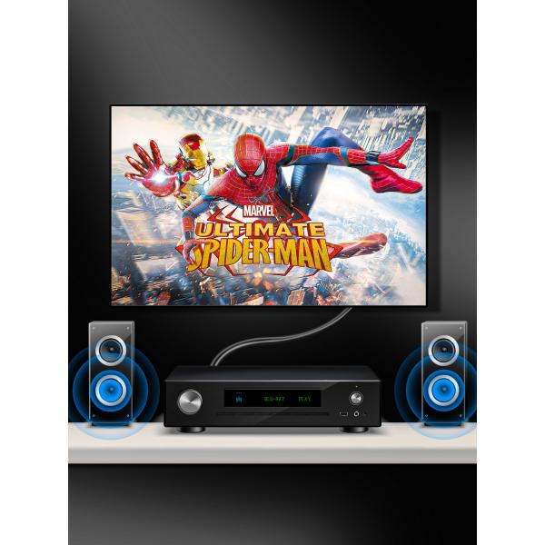 Smartphones 3.5mm To 2RCA Audio And Video Cable 24k Gold Plated