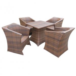 China Garden furniture aluminum outdoor synthetic PE rattan set furniture wicker dining table chairs---8222 wholesale