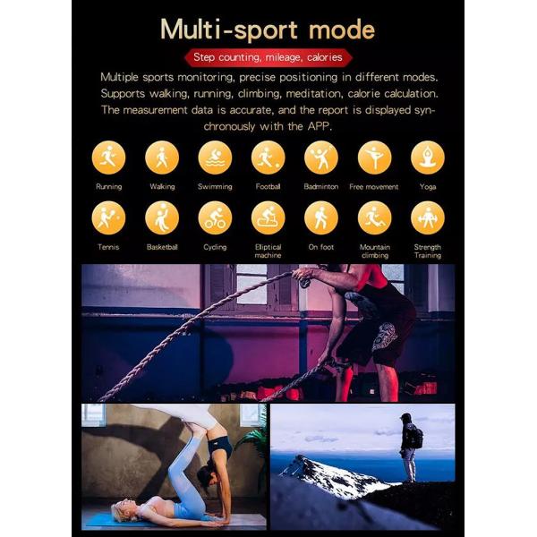 1.32inch 360*360 Heart Rate Smart Watch Waterproof IP67 Bluetooth 5.0