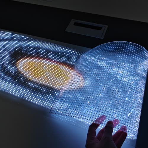 Eco-Friendly Transparent LED Display Screen Flexible Adhesive Video Wall 3D Screen  for Retail Window  Exhibition Hall Advertising Display Screen