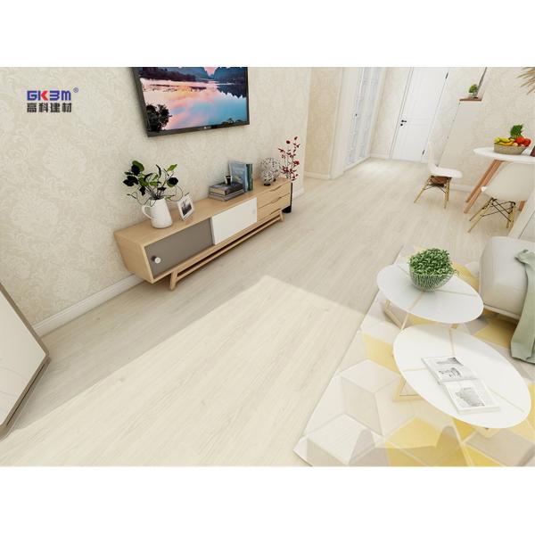 Ice Snow Burlywood Unilin SPC Click Flooring Wood Grain Sound Proof GKBM Greenpy MJ-W6001