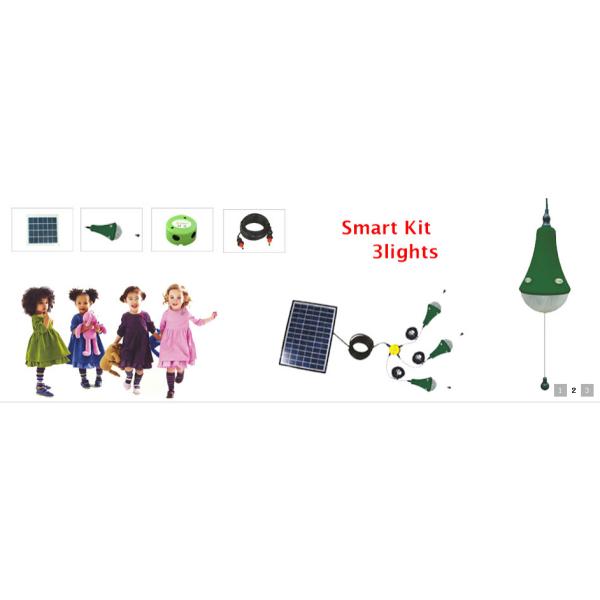 Solar power home lighting kits 9W panel lithium battery with remote control