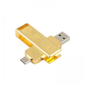 China Gold Bar Shaped TYPE C USB 3.0 Fast Speed Match EU And US Standrad on sale