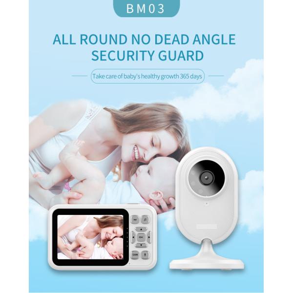 3.5" 720P Baby Monitor Cry Warning Temperature Test Alarm Setting Babyphone