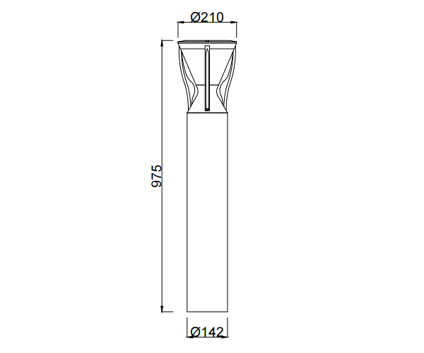 IP65 IK09 10W Bright LED Lawn Lamp Bright Outdoor LED Lights