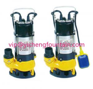 China Single Phase Sewage Submersible Pond Pump With / Without Floating Ball 0.18 - 1.1KW wholesale