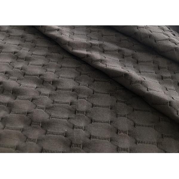Irregular Ribbed Jacquard Polyester Spandex Fabric For Running Tights