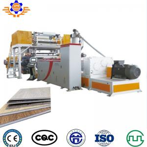 China 150g/H WPC PVC Vinyl Floor Production Line Spc Flooring Line Tile Making Machine wholesale