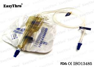 China Nontoxic Urine Drainage Bags Disposable Pull Push Screw Valve For Hospital on sale