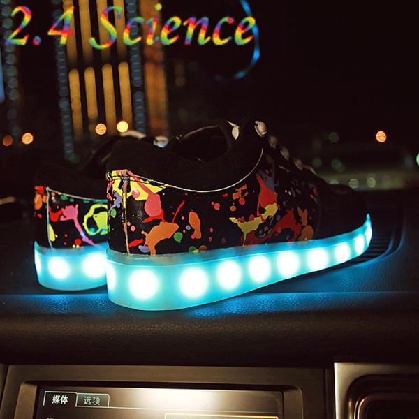 LED Flashing Shoe Light with copper wire Flex Index bend resistant 3528 60leds for adults men