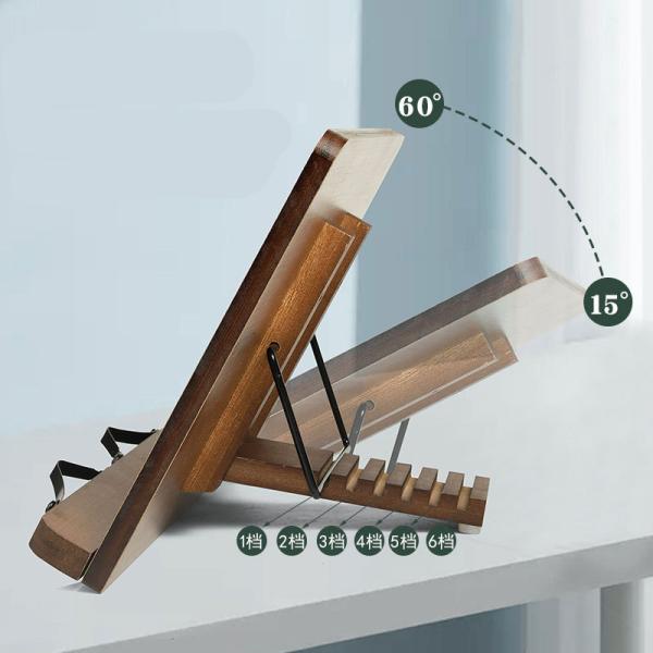 Adjustable Book Holder Tray and Page Paper Clips-Cookbook Reading Portable Sturedy Lightweight Bookstand