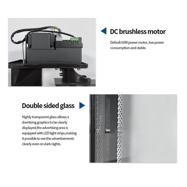 Industrial-grade 60W Brushless DC Motor 304 Stainless Steel Advertising Gate