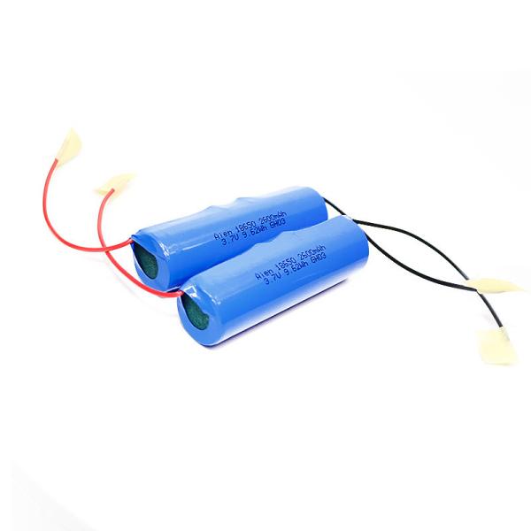 9.62Wh 3.7V 2600mAh 18650 Lithium Ion Battery Pack