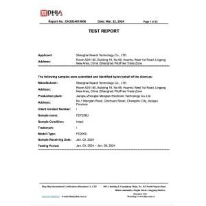 Shanghai Neardi Technology Co., Ltd. Certifications