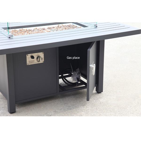 Aluminum Square Patio Fire Pit Table Outdoor Sofa Outdoor Furniture Garden Set