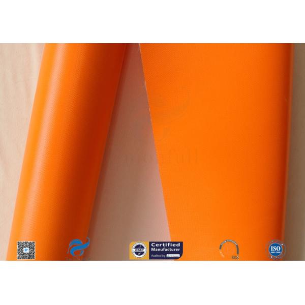 0.5mm Orange Silicone Coated Fiberglass Fabric For Thermal Insulation Fire Blanket