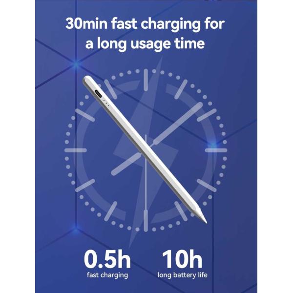 5 Minutes Smart Shutdown Stylus Pencil Pressure Sensitive Active Touch Screen Pen