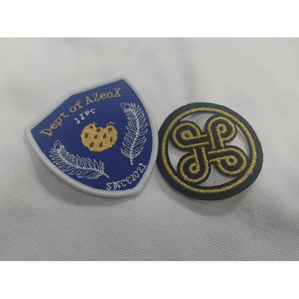 Customized Exquisite Logo Design Full Embroidered On Fabric Patches For Clothing