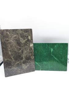 China Stone Grain ACP Plastic Sheet 6mm High Gloss Composite Pvc Cladding wholesale