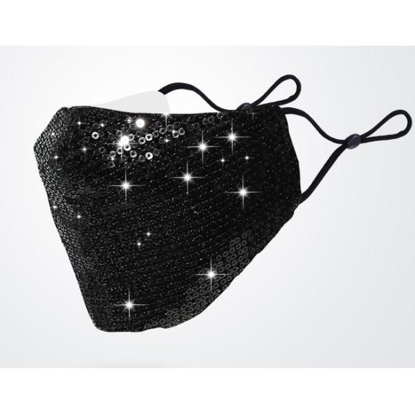 Reusasble Private Daily Party Show Shiny Face Mask Magic Bling Crystal face Mask