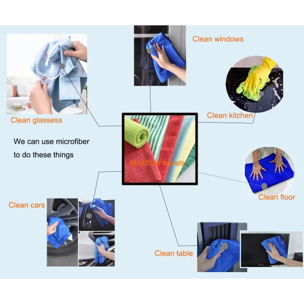 Yellow color size 40*40cm microfiber 1cm stripe towel polyester plain cleaning towel microfiber dish towels for kitchen