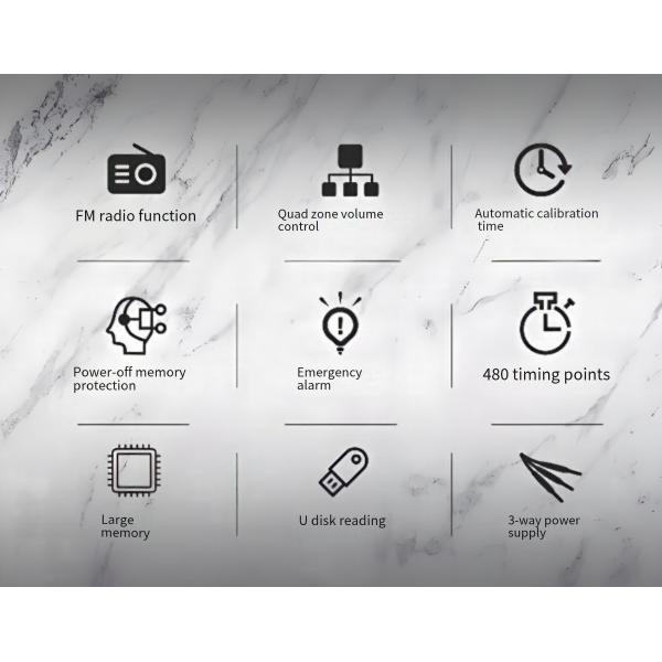 Timed Playback Broadcast System MP3 Automatic Ringing Amplifier with Outdoor Metal Column Amplifier