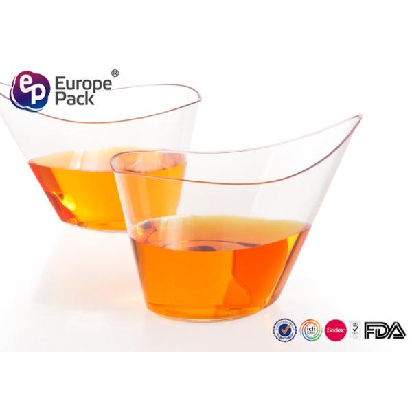 FDA Clear Plastic Disposable Dessert Dishes Juice Dessert Serving Dishes