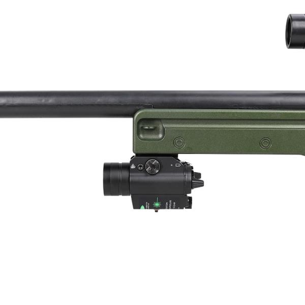 2 In 1 Military Led Flashlight 1000lm