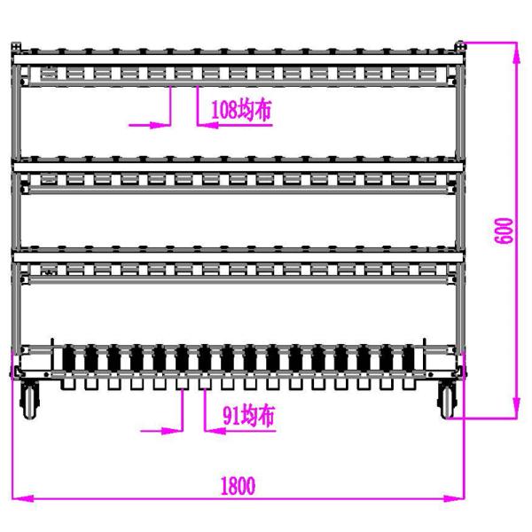 Aluminum Alloy Lean Pipe Carton Flow Rack