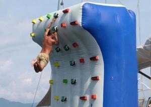 China Crazy Artificial Blow Up Rock Climbing Wall Inflatable Rock Climbing Wall wholesale