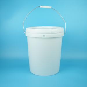 China 15L Food Grade Plastic Wrap Bucket With Lid And Arm Strap on sale