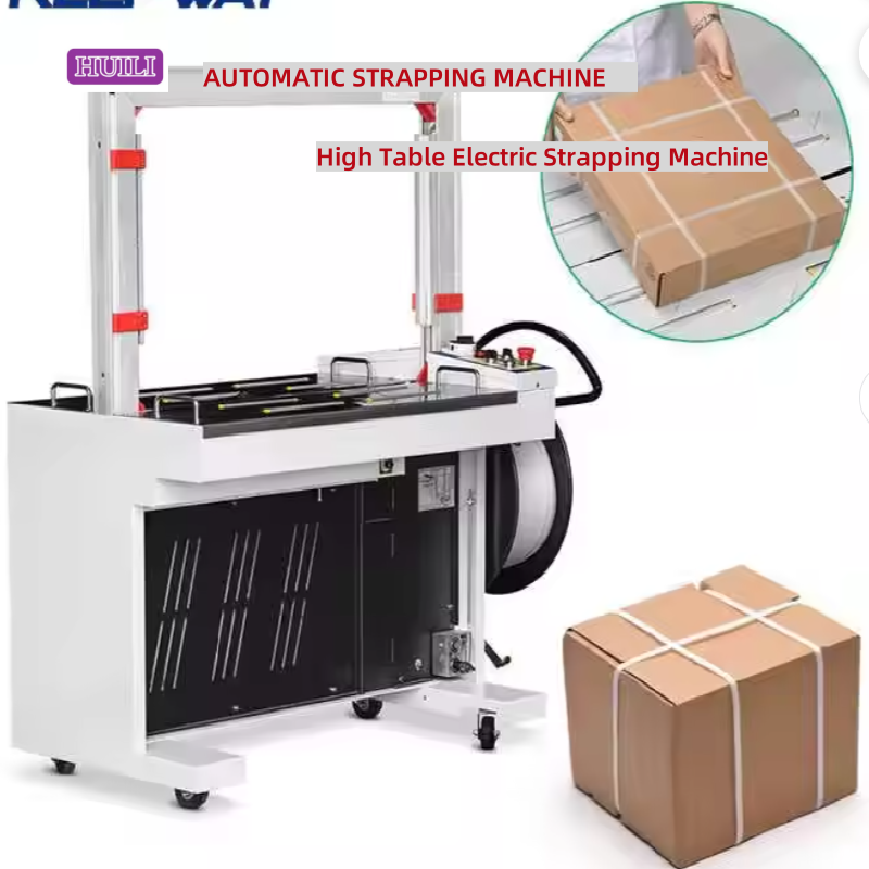 China Automatic Plastic Strapping Machine PP Tape Carton Strapping Machine PLC Operation wholesale
