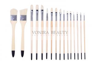 China Artist Professional Body Paint Brushes Set With Carrying Case 16Pcs Watercolor Oil Acrylic Painting Brushes wholesale