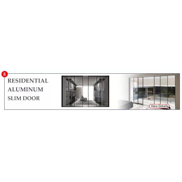 Aluminum Lifting High Rising Building Glass Sliding Door With CE Standard
