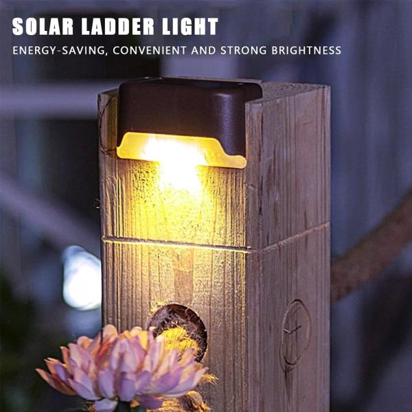Outdoor Garden Solar Patio Step Lights Waterproof Landscape Lights